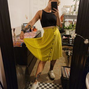 Yellow Swing Skirt